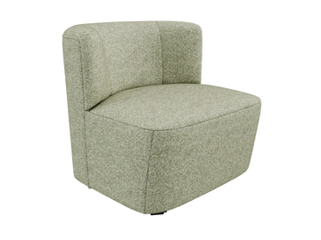 ABEL - Fabric armchair by DÔME DECO - view 2